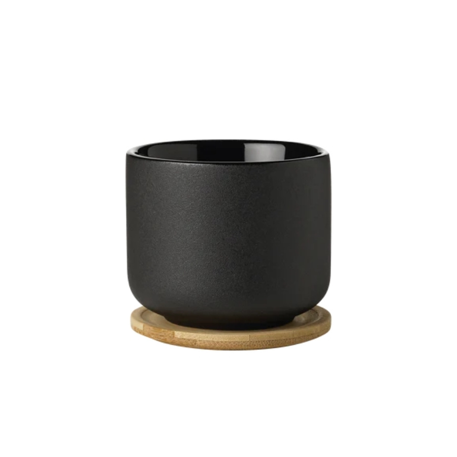 Theo Tekande 1,2 l, sort + Theo kop med coaster (4 stk) + Stelton brødpose,sort